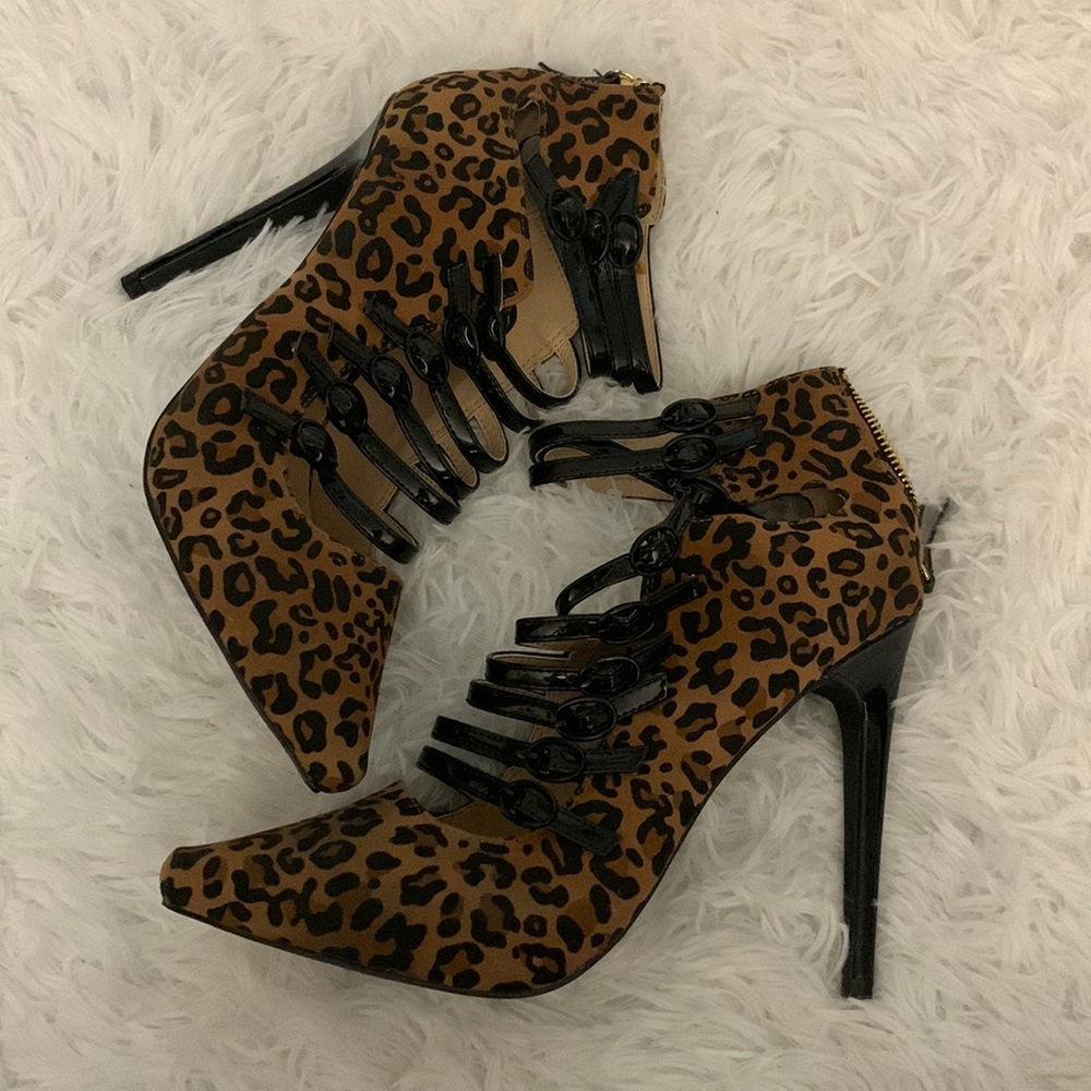 Animal print heels